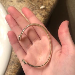 Sparkly rose gold bracelet from Kendra Scott
